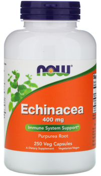 NOW Echinacea (Эхинацея) 400 мг 250 капсул