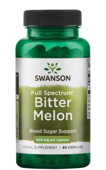 Swanson Full Spectrum Bitter Melon (Горькая дыня полного спектра) 500 мг 60 капсул
