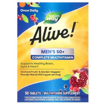 Nature's Way Alive! Men`s 50+ (Поливитаминный комплекс для мужчин старше 50 лет) 50 таблеток
