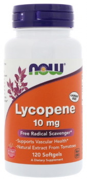NOW Lycopene (Ликопин) 10 мг 120 капсул