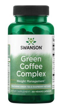 Swanson Green Coffee Complex Swanson Green Coffee Complex (Зеленый кофе с зеленым чаем и малиновыми кетонами) 60 вег капсул, срок годности 03/2024