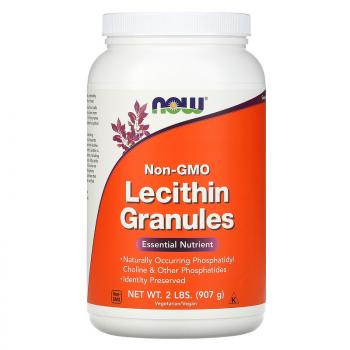 NOW Lecithin Granules (Лецитин в гранулах) (не содержит ГМО) 907 г