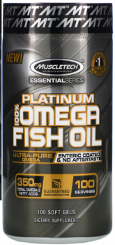 Muscletech Platinum 100% Omega Fish Oil 100 капсул