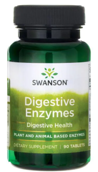Swanson Digestive Enzymes (Пищеварительные ферменты) 90 таблеток, срок годности 05/2024