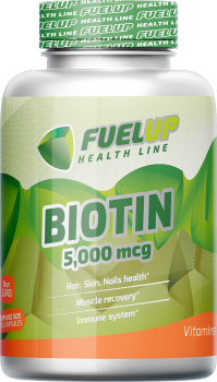 FuelUp Biotin (Биотин) 5000 мкг 60 капсул