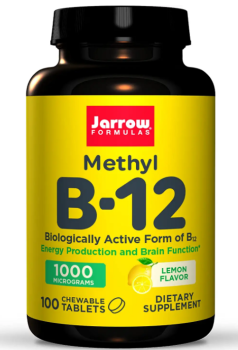 Jarrow Formulas Methyl B-12 (Метил B-12) 1000 мкг лимон 100 жевательных таблеток