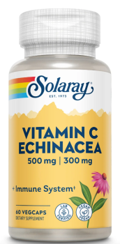 Solaray Vitamin C With Echinacea (Витамин С с эхинацеей) 1000 мг 60 вег капсул