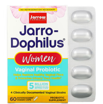 Jarrow Formulas Jarro-Dophilus (вагинальный пробиотик для женщин 5 млрд КОЕ) 60 вегетарианских капсул
