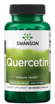 Swanson Quercetin - High Potency (Кверцетин - Высокая эффективность) 475 мг 60 капсул, срок годности 02/2024