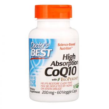 Doctor's Best High Absorption CoQ10 with BioPerine 200 мг 60 капсул