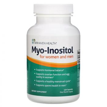 Fairhaven Health Myo-Inositol (мио-Инозитол для женщин и мужчин) 120 капсул