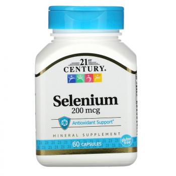 21st Century Selenium (Селен) 200 мкг 60 капсул