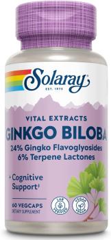 Solaray Vital Extracts Ginkgo Biloba (Гинкго Билоба) 60 мг 60 вег капсул