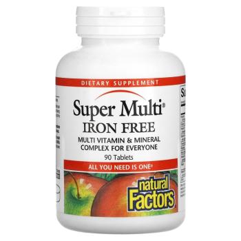Natural Factors Super Multi iron free (Супермультивитамин без железа) 90 таблеток