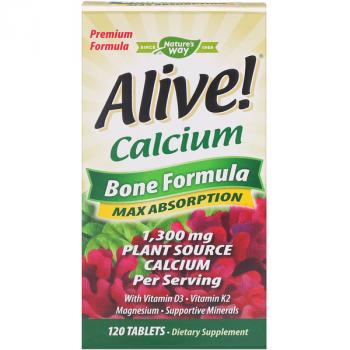 Nature's Way Alive! Calcium Bone Formula (Кальций костная формула) 120 таблеток