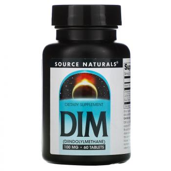 Source Naturals DIM (Дииндолилметан) 100 мг 60 таблеток