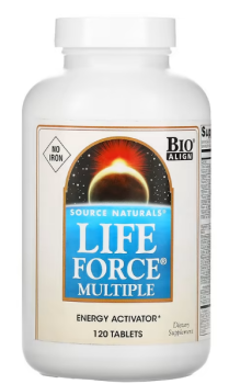 Source Naturals Life Force Multiple No Iron (Мультивитамины Life Force без железа) 120 таблеток
