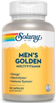 Solaray Men's Golden Multivitamin (Золотые мультивитаминны для мужчин) 90 капсул