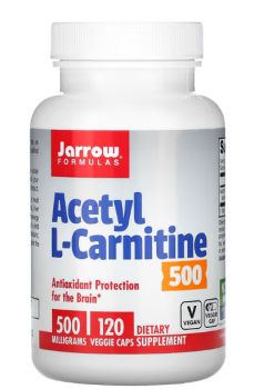 Jarrow Formulas Acetyl L-Carnitine (Ацетил-L-карнитин) 500 мг 120 растительных капсул