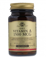 Solgar Dry Vitamin A  (Сухой витамин А) 1500 мкг 100 таблеток