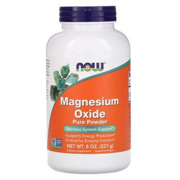 NOW Magnesium Oxide (чистый порошок оксида магния) 227 г