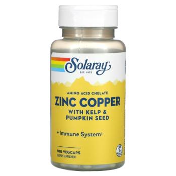 Solaray Zinc Copper (Цинк и медь) 100 капсул