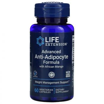 Life Extension Advanced Anti-Adipocyte Formula with African Mango (улучшенная анти-адипоцитная формула с африканским манго) 60 капсул
