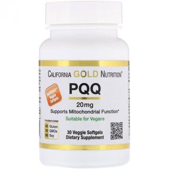 California Gold Nutrition PQQ (Пирролохинолинхинон) 20 мг 90 капсул