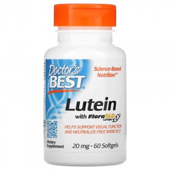 Doctor's Best Lutein (Лютеин) with FloraGlo Lutein 20 мг 60 капсул
