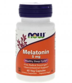 NOW Melatonin 5 мг 60 капсул