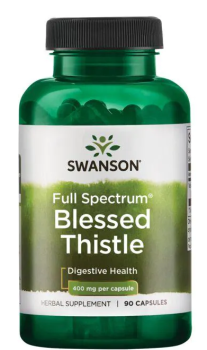 Swanson Full Spectrum Blessed Thistle (Полный спектр благословенного чертополоха) 400 мг 90 капсул