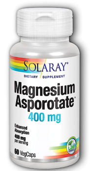 Solaray Magnesium Asporotate (Магния аспоротат) 400 мг 60 вег капсул