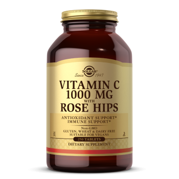 Solgar Vitamin C with Rose Hips (Витамин С с шиповником) 1000 мг 250 таблеток