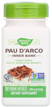 Nature's Way Pau D'Arco Inner Bark (Флоэма муравьиного дерева) 545 мг 100 капсул