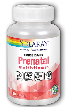 Solaray Once Daily Prenatal Multiple (Мультивитамины один раз в день для беременных) 90 капсул