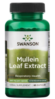 Swanson Mullien Leaf Extract (экстракт листьев муллиена - стандартизированный) 250 мг 60 капсул