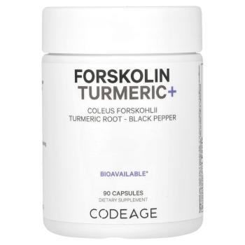CodeAge Forskolin Turmeric+ (Форсколин с куркумой) 90 капсул