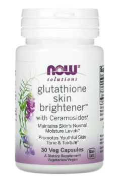 NOW Solutions Glutathione Skin Brightener (осветлитель кожи с глутатионом) 30 вег капсул