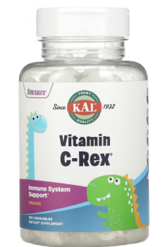 KAL C-Rex (Детский витамин С) апельсин 100 мг 100 жевательных таблеток