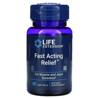 Life Extension Fast Acting Relief 60 softgels, срок годности 11/2024
