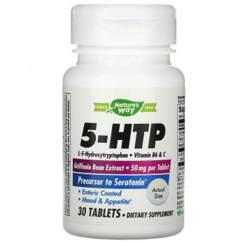 Nature's Way 5-HTP (5-гидрокситриптофан) 30 таблеток срок годности 04/2022