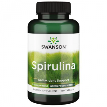 Swanson Spirulina (спирулина) 500 мг 180 таблеток, срок годности 11/2023