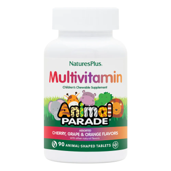 NaturesPlus Source of Life Animal Parade Children's Chewable Multi-Vitamin & Mineral Supplement фруктовое ассорти 90 таблеток в форме животных
