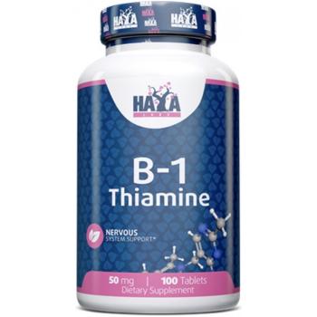 Haya Labs Vitamin B-1 Thiamine (Витамин B-1 Тиамин) 50 мг 100 таблеток