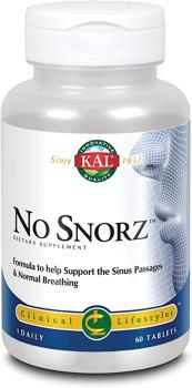 KAL NoSnorz Clinical Lifestyles (облегчение дыхания и предотвращение храпа) 60 таблеток