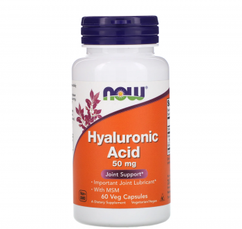 NOW Hyaluronic Acid (Гиалуроновая кислота) 50 мг 60 капсул