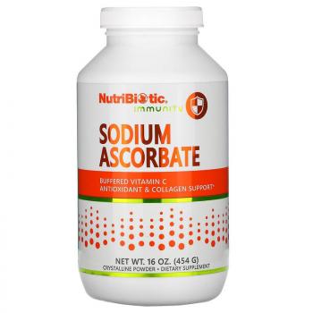 NutriBiotic Immunity Sodium Ascorbate (аскорбат натрия кристаллический порошок) 454 г