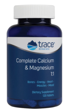 Trace Minerals Complete Calcium & Magnesium 1:1 (кальций и магний 1:1) 120 таблеток