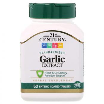 21st Century Garlic Extract (Экстракт чеснока) 60 таблеток