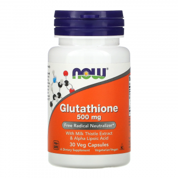 NOW Glutathione (Глутатион) 500 мг 30 капсул